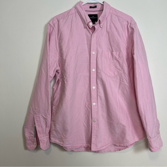 American Eagle Outfitters Other - American Eagle Outfitters Pink Button-Down Shirt Size Large